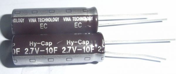 10F 2.7V                       -          10 F 2.7V                   -         super capacitor